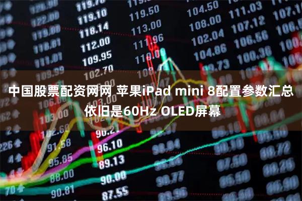 中国股票配资网网 苹果iPad mini 8配置参数汇总 依旧是60Hz OLED屏幕